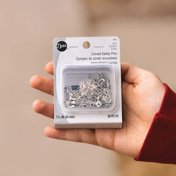 Curved Steel Safety Pins